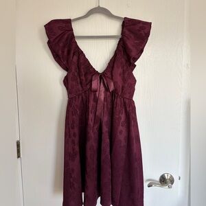 Francesca's Sofia Jacquard Mini Dress